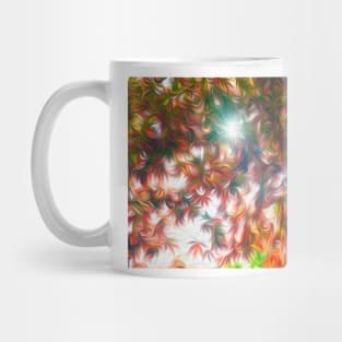 Acer palmatum 'Oshio-beni' oil painting effect Mug